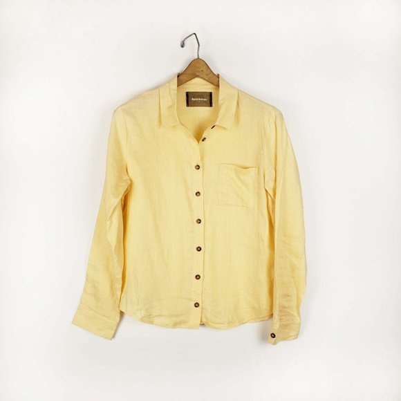 Reformation Tops - Reformation Naomi button front 100% linen top S